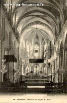 Carte postale ancienne - 14 - BESANÇON - Intérieur de l'Eglise St- Jean
