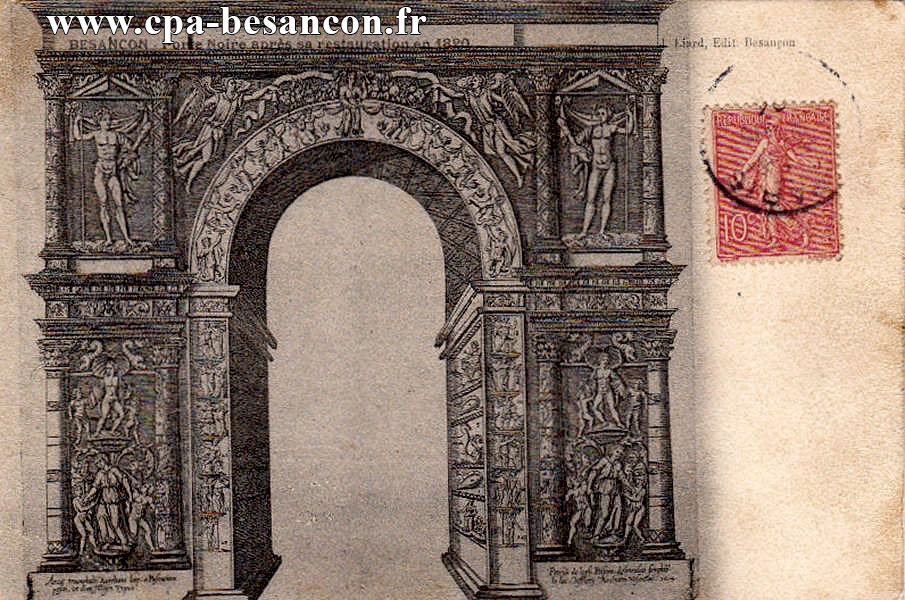 Besançon porte noire après sa restauration en 1820