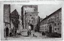 Carte postale ancienne Besançon - P.H & Cie - Vue d'un ancien Arc de Triomphe et d'une partie de l'Archevêché de BESANÇON (XVIIIe siècle).