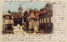 Carte postale ancienne - Besançon - Cathédrale et Maison où est né Victor Hugo