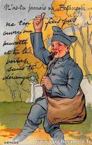 Carte postale ancienne - N'as-tu jamais vu Besançon, ne t'en fais pas ouvre ma m...