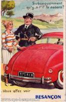 Carte postale ancienne - Subséquemment... qu'y-a-t-il la dedans ?... Vous allez ...