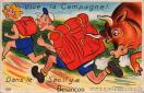 Carte postale ancienne - 132 Vive la Campagne !... Dans le Sac il y a Besançon
