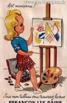 Carte postale ancienne - Art moderne ! Sous mon tableau vous trouverez les vues ...