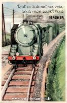 Carte postale ancienne - Tout en suivant ma voie, sous mon capot vous trouverez ...