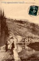 Carte postale ancienne - 120. - BESANÇON-les-BAINS. - Les Usines et Moulins de T...