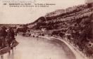 Carte postale ancienne Besançon - Ch. Girardot & Cie - 160 - BESANÇON-les-BAINS. - Le Doubs à Mazagran Tarragnoz et les Rochers de la Citadelle