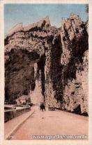 Carte postale ancienne - BESANÇON-les-BAINS (Doubs) Rochers de la Citadelle - Ro...