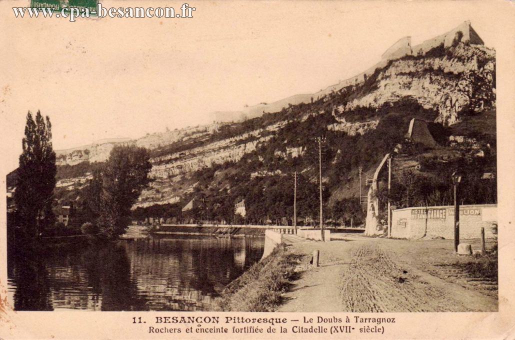 Besançon pittoresque le doubs à tarragnoz rochers et enceinte fortifiée de la citadelle (xviie siècle)
