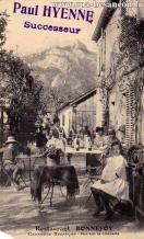 Carte postale ancienne - Restaurant BONNEFOY - Casamène - Besançon - Vue sur la ...