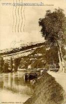 Carte postale ancienne - 48. - BESANÇON-les-BAINS. - Le Doubs à Casamène