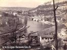 Carte postale ancienne - BESANÇON - Le Doubs et la Citadelle au Faubourg Tarragn...