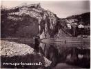 Carte postale ancienne - BESANÇON - Bords du Doubs et la Citadelle - 1933