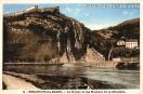 Carte postale ancienne - 6. - BESANÇON-les-BAINS. - Le Doubs et les Rochers de l...