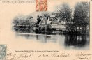 Carte postale ancienne - Environs de BESANÇON - Le Doubs et le Village de Velott...