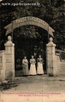 Carte postale ancienne - Restaurant PAUSET-FLEURET, à VELOTTE, près BESANÇON - E...