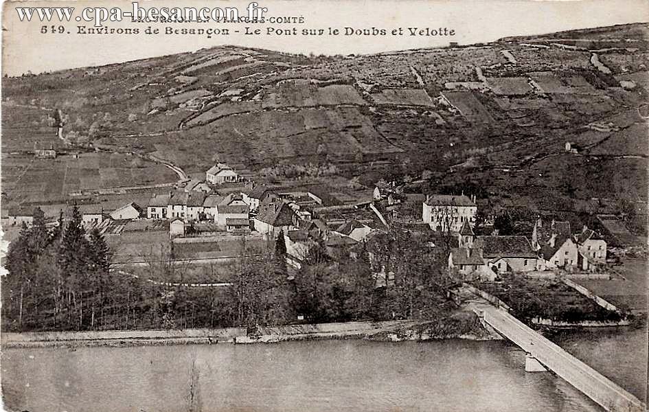 Excursion en franche comté 549 environs de besançon le pont sur le doubs et velotte