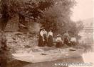 Carte postale ancienne - BESANÇON - Sur les rives du Doubs près de Velotte - Leç...