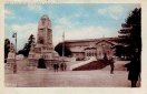 Carte postale ancienne Besançon - Combier - BESANÇON-les-BAINS (Doubs) - Monument et la Gare
