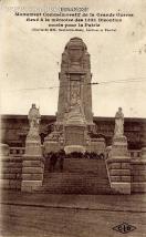 Carte postale ancienne - BESANÇON Monument Commémoratif de la Grande Guerre élev...