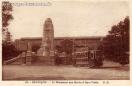Carte postale ancienne Besançon - D. D. - 95. - BESANÇON. - Le Monument aux Morts et Gare Viotte.