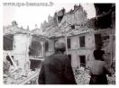 Carte postale ancienne - BESANÇON - Bombardement du quartier de la Gare Viotte l...