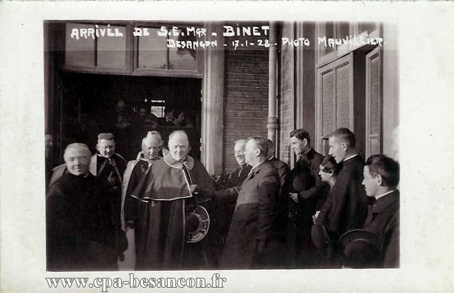 Arrivée de s e mgr binet besançon 17 1 28