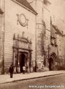 Carte postale ancienne - BESANÇON - Rue Mégevand - Eglise Notre-Dame