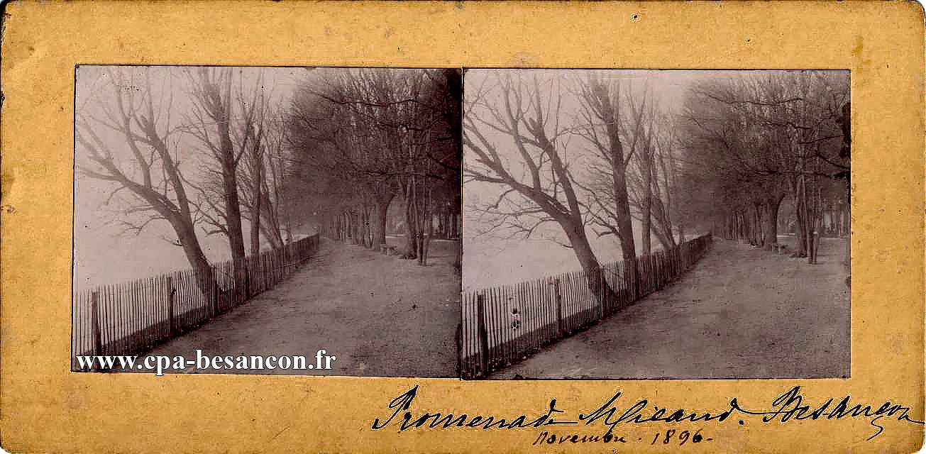 Promenade micaud besançon novembre 1896