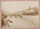 Carte postale ancienne - BESANÇON - Les quais, le pont Battant et l'église de la...