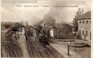 Carte postale ancienne Besançon - Reuchet - 2 - LURE - Intérieur de la Gare - Les Quais - Vue prise à l'arrivée du Calais-Bâle